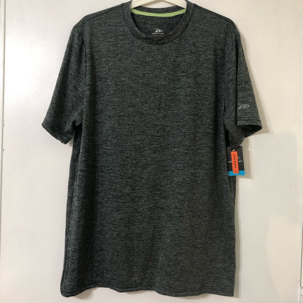 Pro Player Men's Heather Charcoal Short Sleeve Crew Tee